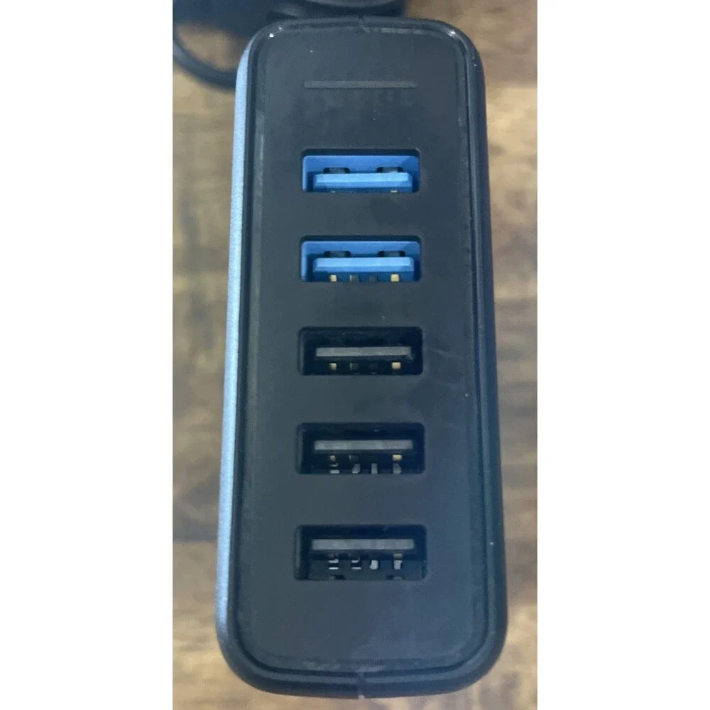 Anker Charger Power port Speed 5 Ports (2 X Quick Charge) Model A2054 Black